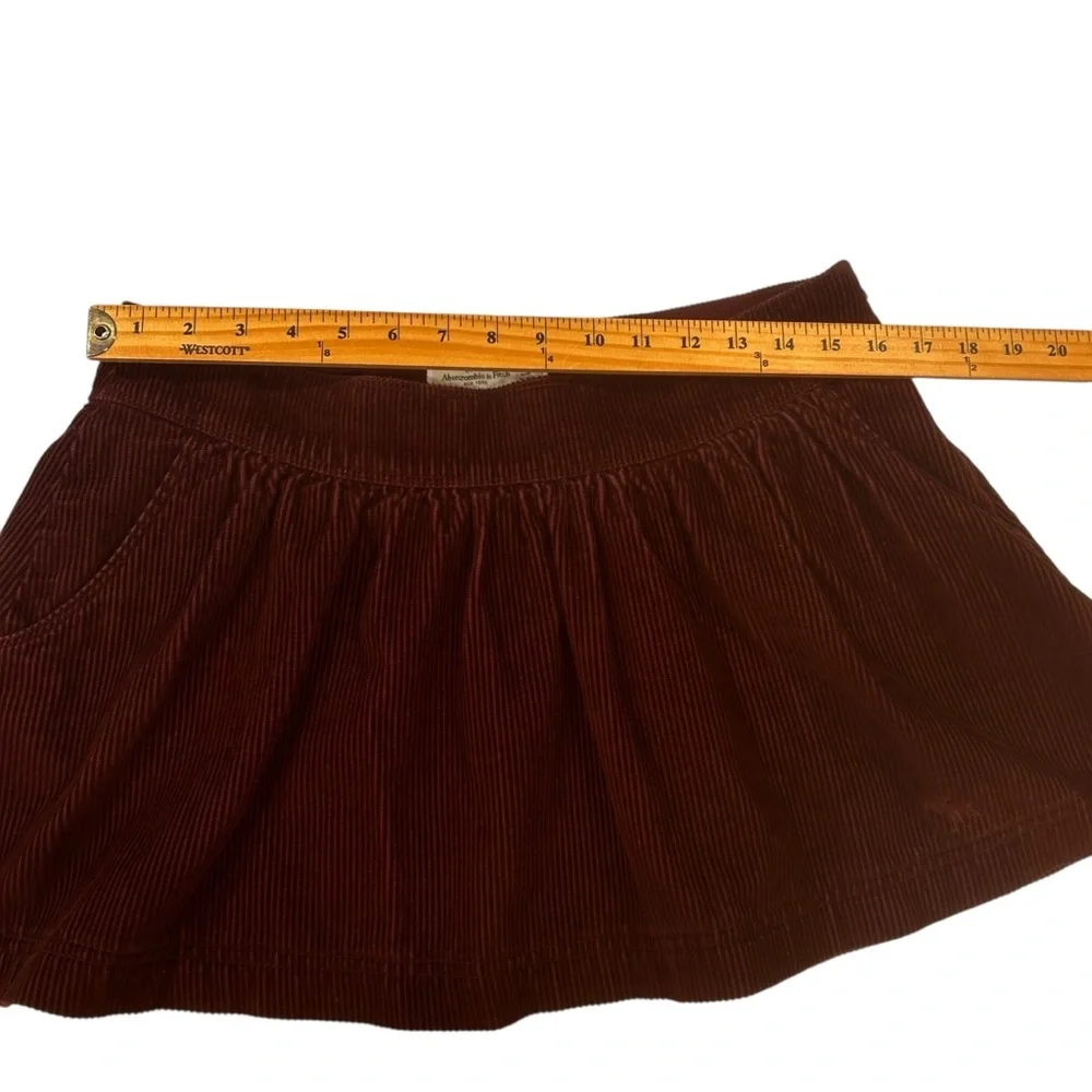 Abercrombie & Fitch corduroy miniskirt size 6 a line schoolgirl academia grunge - Picture 3 of 15